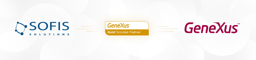 Logotipos de Sofis Solutions y GeneXus